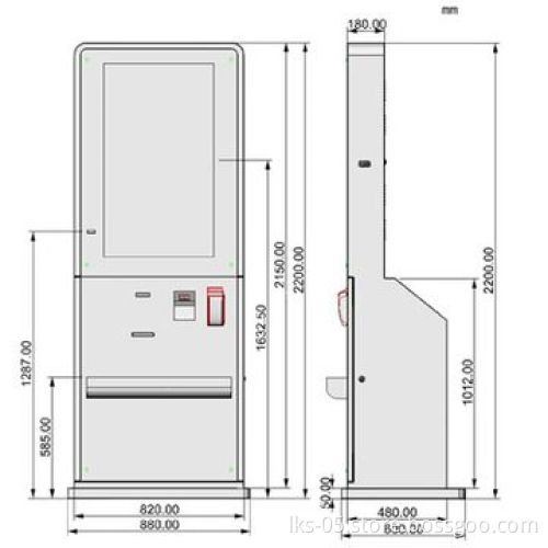 42-inch LCD kiosk self-service payment machine with POS terminal for malls